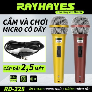 Micro karaoke rayhayes rd-228 micro karaoke dynamic micro có dây