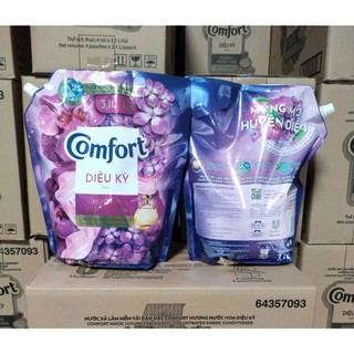  Nước xả vải Comfort hương nước hoa thiên nhiên diệu kỳ túi 3.1 lít 