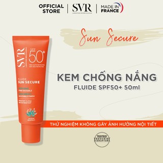 Kem chống nắng trong suốt, không nhờn rít SVR SUN SECURE Fluide SPF50+ 50ml