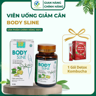 Viên uống đốt mỡ nhanh BODY SLINE giảm cân cấp tốc an toàn hiệu quả chính hãng detox đẹp da hộp 30 viên