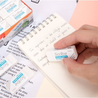 Gôm tẩy trắng Deli H00210 dùng trong văn phòng, học sinh, tẩy bút chì than sạch sẽ không có vụn gôm.