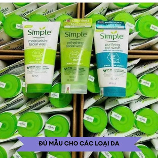 Sữa rửa mặt simple MẪU MỚI 150ML