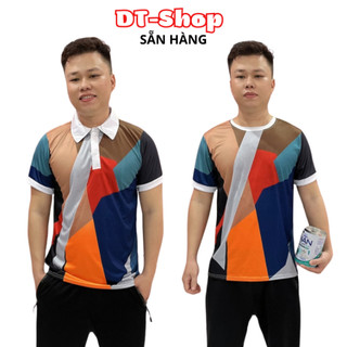  Áo Thun Nam Nữ Mẫu Mới, Họa Tiết Phối Màu Chất Thun Lạnh Mát Mịn Đủ Size Nam Nữ Cổ TTMT