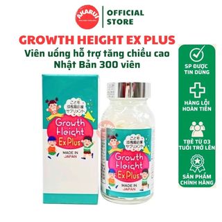 Viên uống hỗ trợ tăng chiều cao Growth Height EX Plus Nhật Bản - Lọ 300 viên