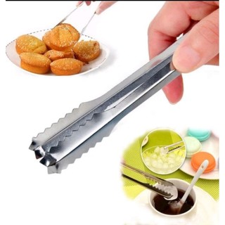 Kẹp gắp thức ăn - gắp trái cây - gắp đá inox 19cm