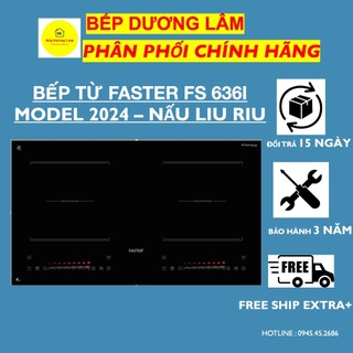 Bếp từ đôi FASTER 636I | Công nghệ inverter | Nấu liu riu | Model 2024 | Bảo hành 3 năm