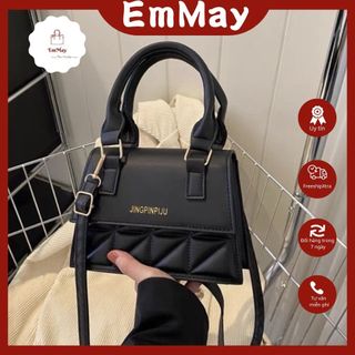 Túi đeo chéo nữ mini da trơn 2 quai EM679