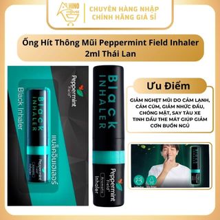 Ống Hít Thông Mũi Bạc Hà Peppermint Field Inhaler 2ml Thái Lan Giảm Nghẹt Mũi, Đau Đầu - Hinohouse