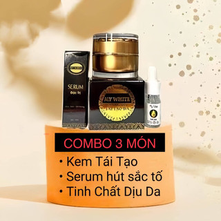 Combo 3 món Kem tái tạo da, loại bỏ mụn nám tàn nhang, nâng tông da