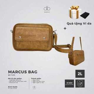 Túi đeo ngực da nam nữ - Marcus Bag màu Bò tươi - Túi đeo chéo da thời trang