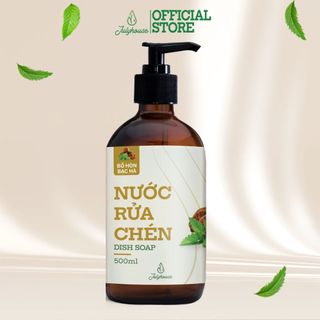[Mới] Nước rửa chén hữu cơ chiết xuất Bồ Hòn và tinh dầu Bạc Hà 500ml JULYHOUSE khử mùi tanh