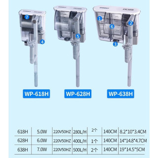 Lọc thác sobo wp-618h 628h 638h - chuyên cho hồ cá cảnh