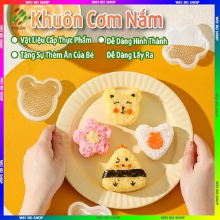 Khuôn Làm Cơm Nắm Hình Hoạt Hình Nhật Bản Dễ Thương Chống Dính Tiện Dụng Cho Nhà Bếp DIY