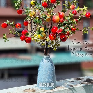 Lọ hoa gốm sứ men mộc vân mây - Bát Tràng