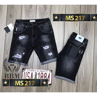 Quần short Quần short jean chất bò co giãn- quần lửng nam nhiều mẫu anhkhoi68_shop ms03