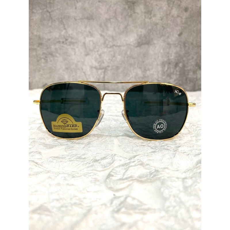 kính phi công thời trang Cơn AO tròng thủy tinh,gọng titan mái chèo,chống nắng, chống tia UV