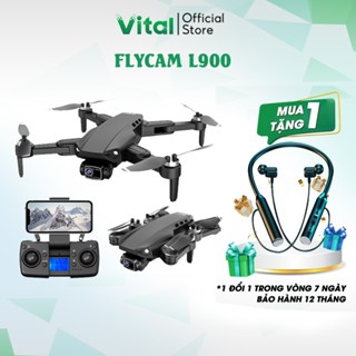 Flycam L900 PRO máy bay điều khiển từ xa camera HD hình ảnh sắc nét dung lượng pin lớn định vị GPS bảo hành 12 thán