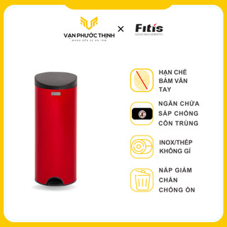 Thùng rác fitis premium tròn đạp cao rpl1-901/ rpl1-906 - chính hãng - vạn phước thịnh