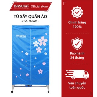 Tủ sấy quần áo hasuka hsk-116ms chính hãng, máy sấy quần áo cao cấp cộng hưởng nhiệt bảo vệ quần áo - bh 12 tháng