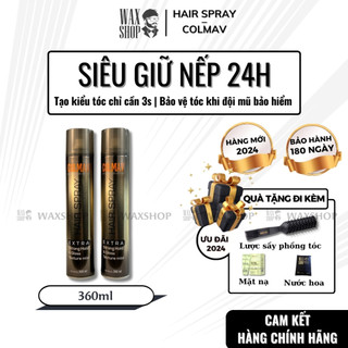 Gôm xịt giữ nếp, tạo kiểu tóc nam Colmav Hair Spray 360ml chính hãng - Waxshop