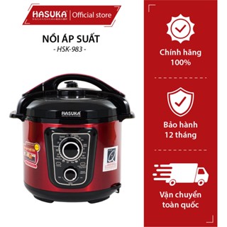 Nồi áp suất đa năng HASUKA HSK-983 5L van xả tự động, nồi áp suất điện 7 in 1 chống dính cao cấp- BH chính hãng 12 tháng