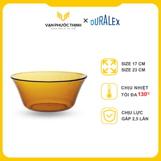 Tô Lys Vàng Amber Duralex Thủy Tinh Cường Lực Cao Cấp Pháp - Hàng chính hãng - Vạn Phước Thịnh