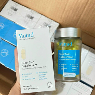 NEW 2024 - Viên Mụn Murad Murad Clear Skin Supplement / Pure Skin Clarifying Dietary Supplement