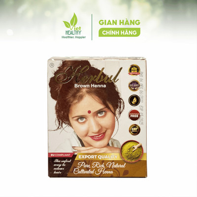 Bột Nhuộm Tóc Thảo Dược Henna 60g - Màu Nâu