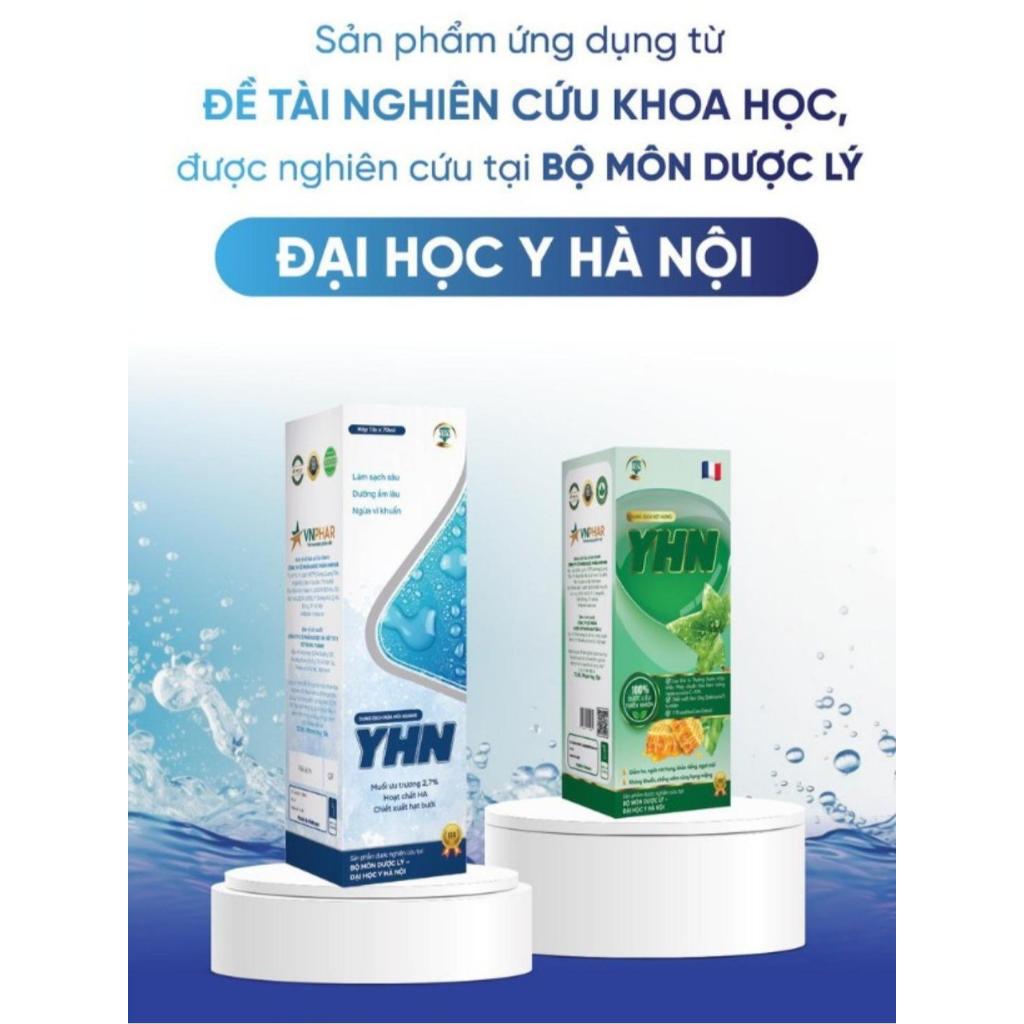 Dung dịch Xịt họng - YHN 20ml giảm ho ngứa rát họng khản tiếng. Nghiên cứu bởi BM Dược Lý - ĐH Y Hà Nội