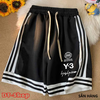  Quần Short Thể Thao Y3 Nam Tập Gym Nam Form Ngắn Ôm Body Có Túi Phối Xẻ Lai Từ 45kg