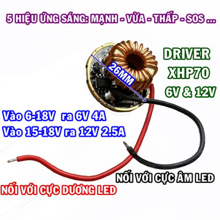 Module driver bóng đèn led xhp70 30W 6V 12V