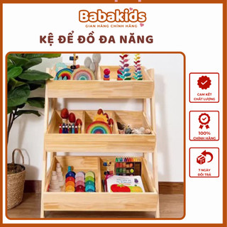 Kệ Đựng Đồ Chơi Cho Bé, Kệ Để Đồ Đa Năng Bằng Gỗ Cao Cấp