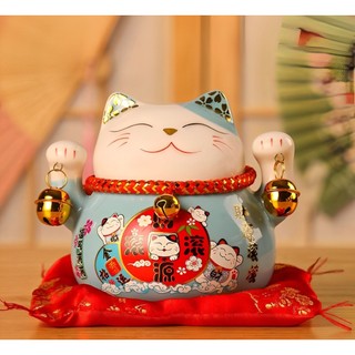Mèo thần tài may mắn ngũ phúc cao 10cm
