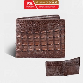Ví nam da cá sấu hai mặt fadoda sp-fcw04l vùng da lưng cá sấu