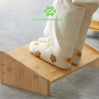 Ghế kê gác chân công thái học giá rẻ cho văn phòng, làm việc, học tập chống đau mỏi chân thương hiệu LUCKYCHARM - D17