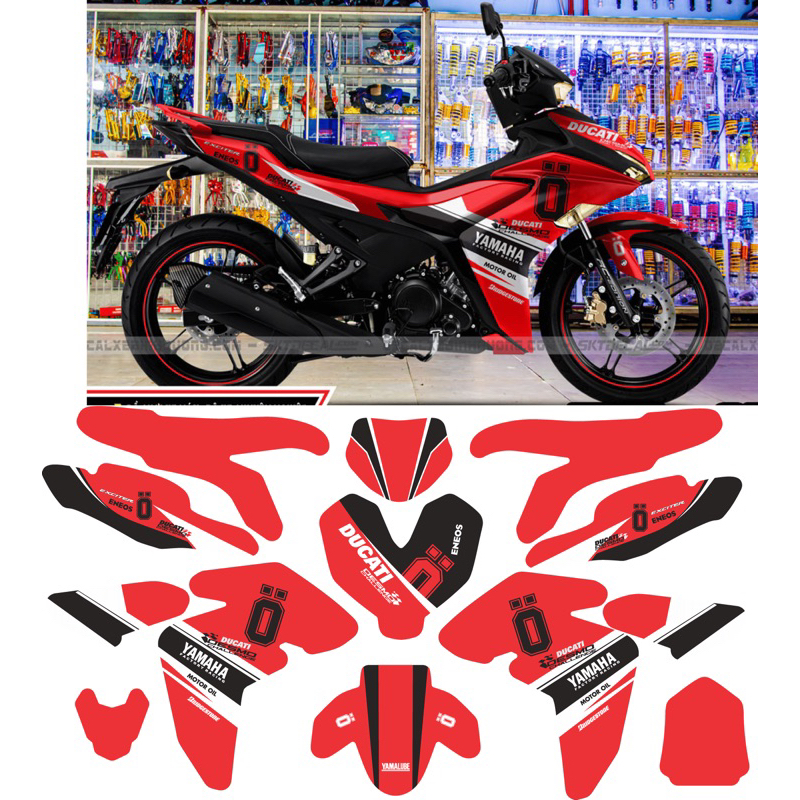 Tem trùm ex 155 ohlin đỏ, tem exciter 155, team trùm exciter 155, tem xe exciter 155, team trùm ex 1