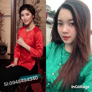 Đồ Lam Đi Chùa- Bộ Bà Ba Gấm- Hàng Cao Cấp Loại 1