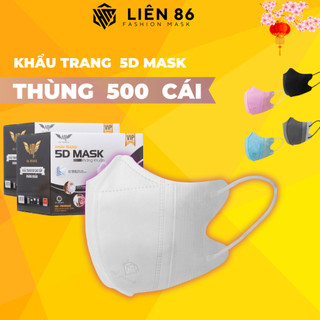Khẩu trang 5D Hoàng Minh Mask 3 lớp kháng khuẩn chính hãg côngty