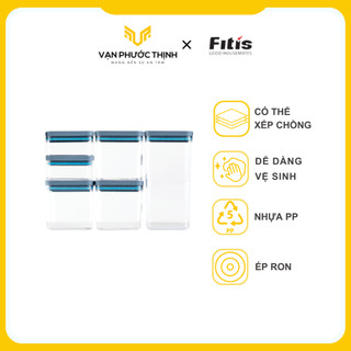 Bộ 11 hộp đựng thực phẩm fitis nora jumbo set fs-04e1 - chính hãng - vạn phước thịnh