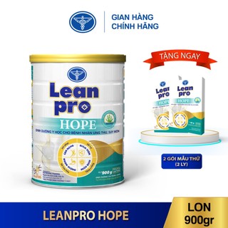 Lon sữa Leanpro Hope 900g - Dinh dưỡng y học dành cho bệnh nhân ung thư, suy mòn