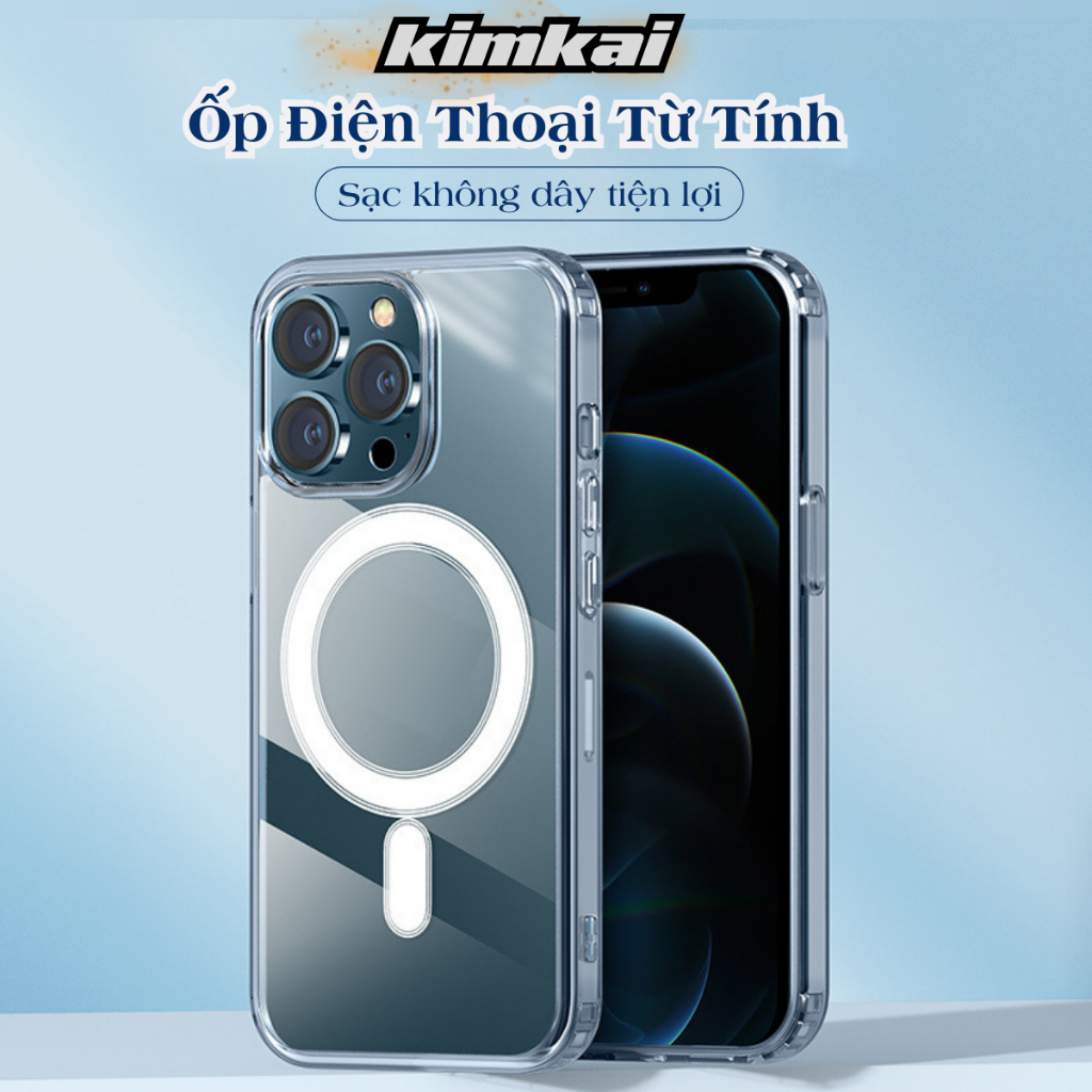 Ốp IPhone  Từ Tính Cao Cấp KK03 Sạc Không Dây Giảm Sốc Bảo Vệ Tối Đa Cho lPhone 13 13promax 14 Pro 1