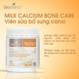 Canxi hữu cơ Bioisland bổ sung canxi cho mẹ bầu giúp phát triển hệ xương thai nhi và phòng chống loãng xương