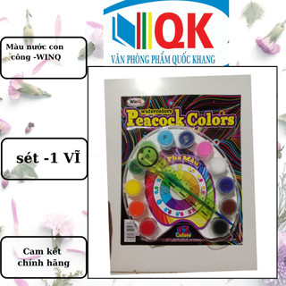 Màu nước con công 12 màu winq w-02