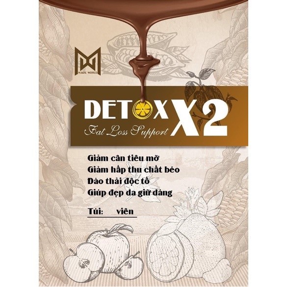 Giảm cân Detox x2 chính hãng, an toàn - hiệu quả