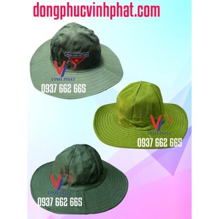 Mũ nón tai bèo thanh niên việt nam logo thêu nón tai bèo tình nguyện giá rẻ - hình thật