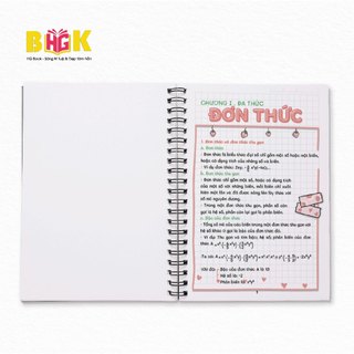 Sổ Giấy Lò Xo Take Note - Toán 8 cỡ A5 (Phiên Bản Mới Nhất)