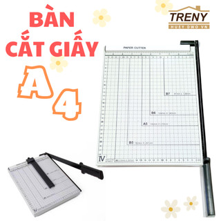 Bàn cắt giấy - Bàn cắt được nhiều khổ giấy như A4, A5,... cắt ảnh các loại