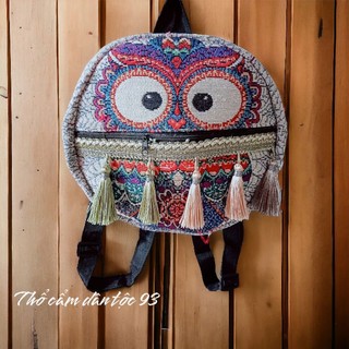 Balo tròn thổ cẩm mini