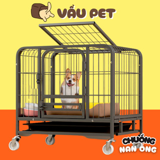 Lồng Chuồng Cho Chó Mèo Có Bánh Xe Mã 960 (96X64X84CM)