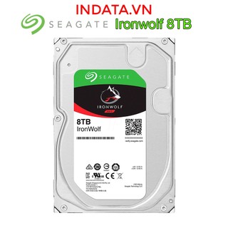 Ổ cứng hdd chuyên dụng cho nas seagate ironwolf 8tb sata 7200rpm 256mb cache chính hãng
